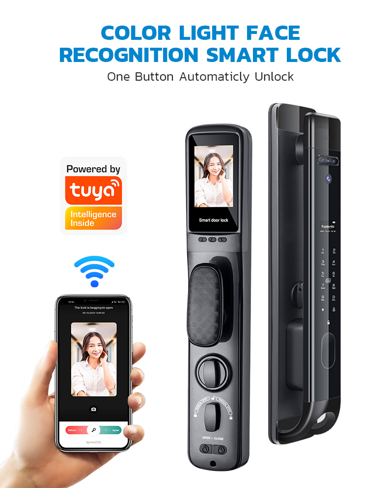 China 829-Smart Door Lock with Screen/ Waterproof Automatic